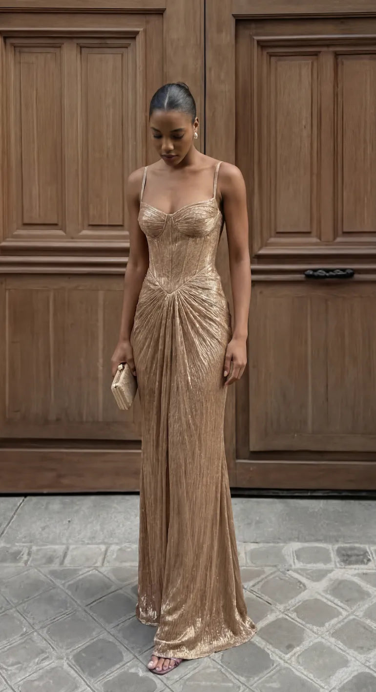 Genevieve | Corset-Bodice Maxi Dress, product image 1