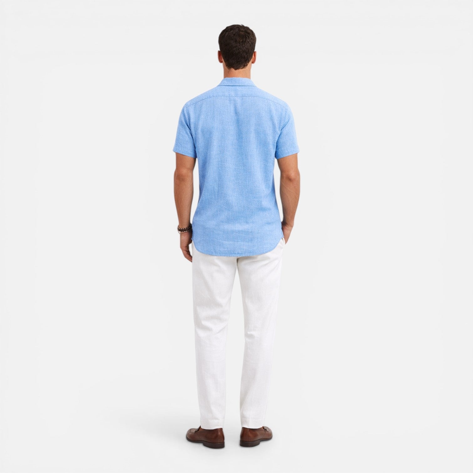 Breezy Men's Breathable Short-Sleeve Summer Shirt — product view 2