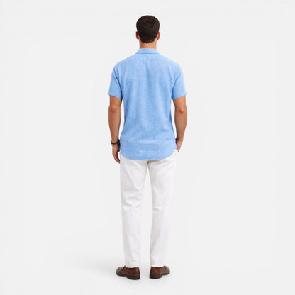Breezy Men's Breathable Short-Sleeve Summer Shirt — product view 2