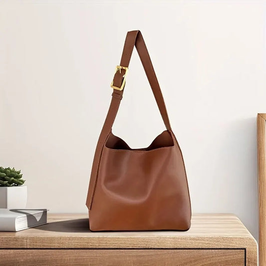 Shoulder Bag | Women's Buckle-Strap Design — product view 1
