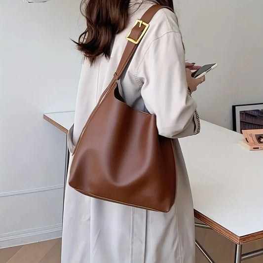 Shoulder Bag | Women's Buckle-Strap Design — product view 2