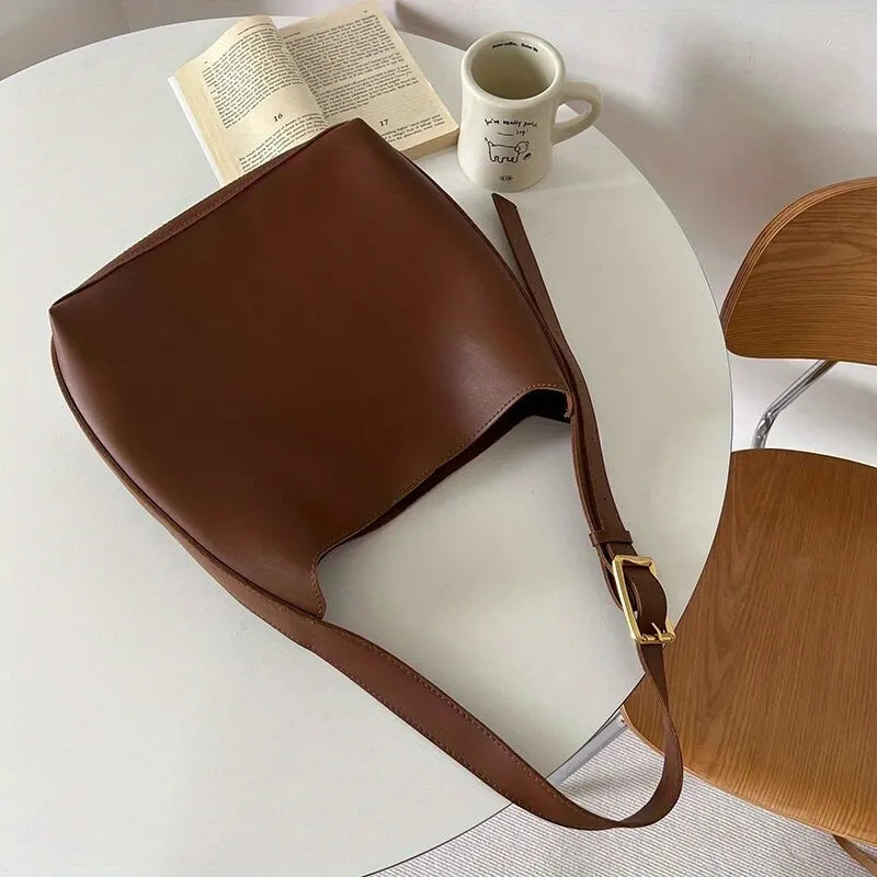 Shoulder Bag | Women's Buckle-Strap Design — product view 4