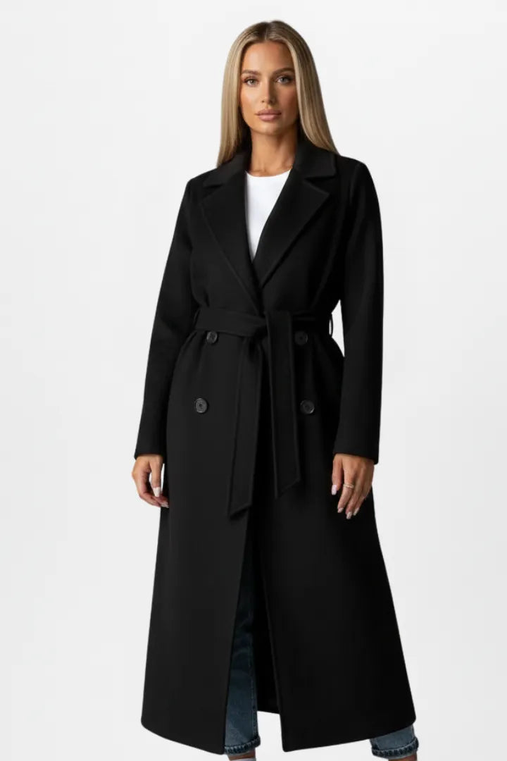 Charlotte Beaumont | Women's Double Breasted Long Coat, product image 7