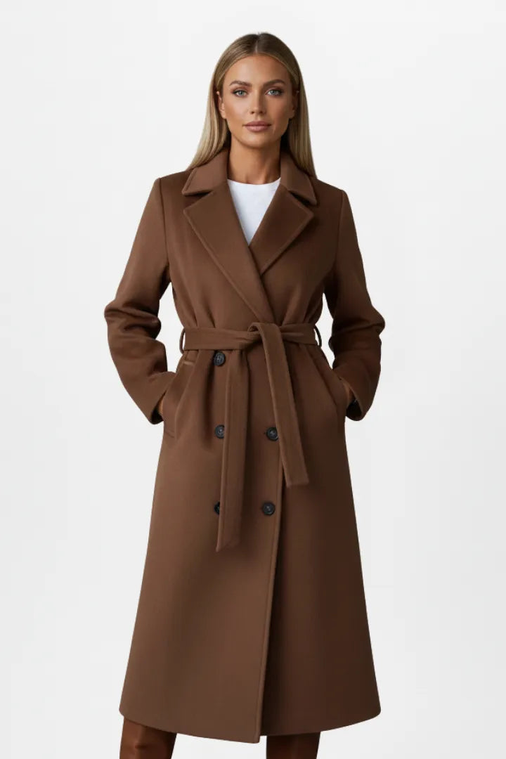 Charlotte Beaumont | Women's Double Breasted Long Coat, product image 6