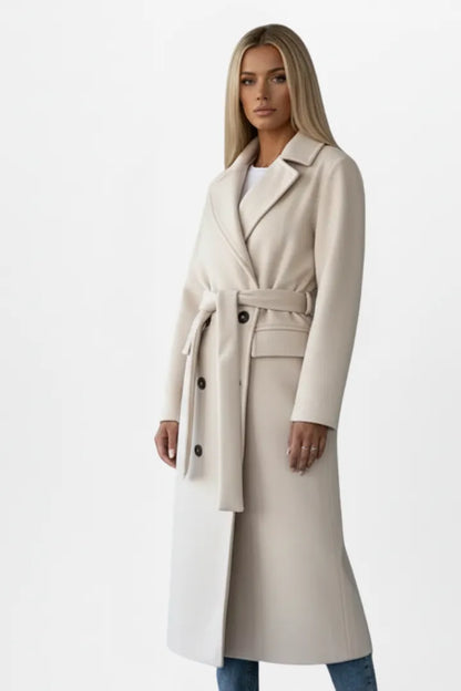 Charlotte Beaumont | Women's Double Breasted Long Coat, product image 2