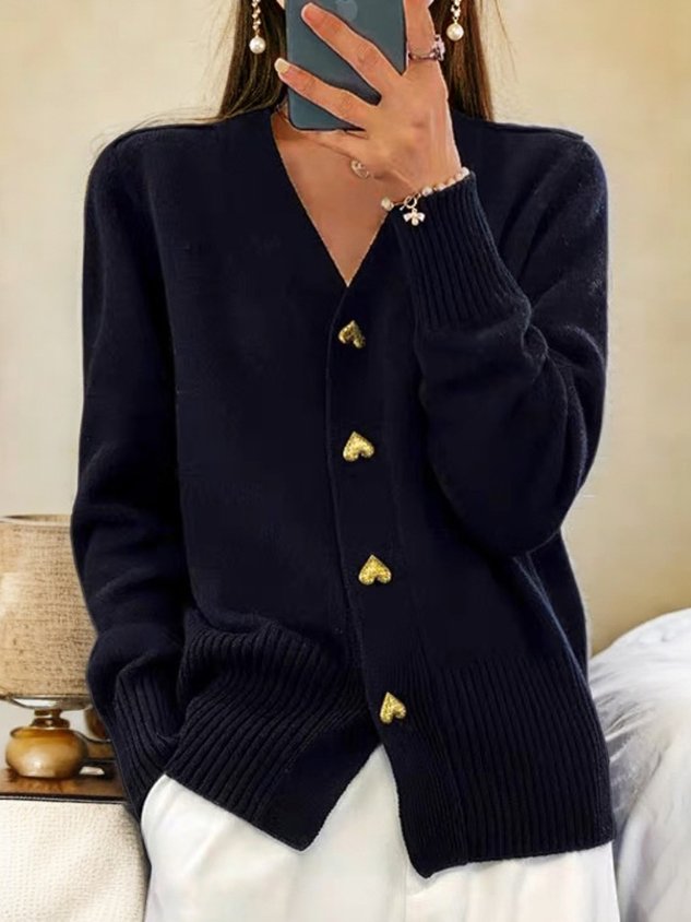 Women’s Long Cardigan | Timeless Elegance for Everyday Wear — Color: Black
