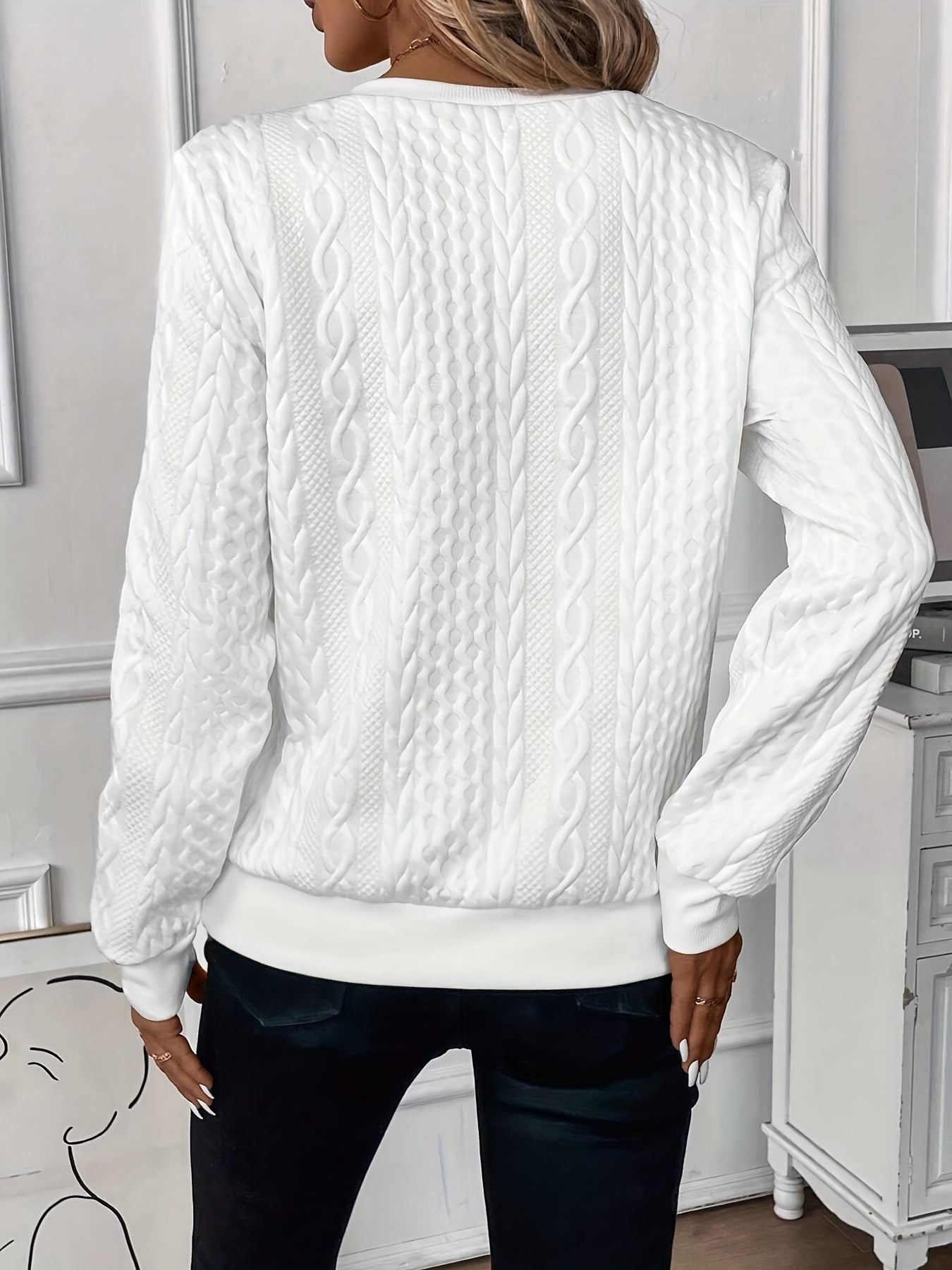 Isla | Women's Half-Zip Cable Knit Jumper