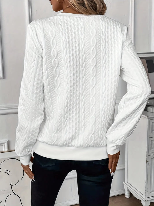 Isla | Women's Half-Zip Cable Knit Jumper, product image 1