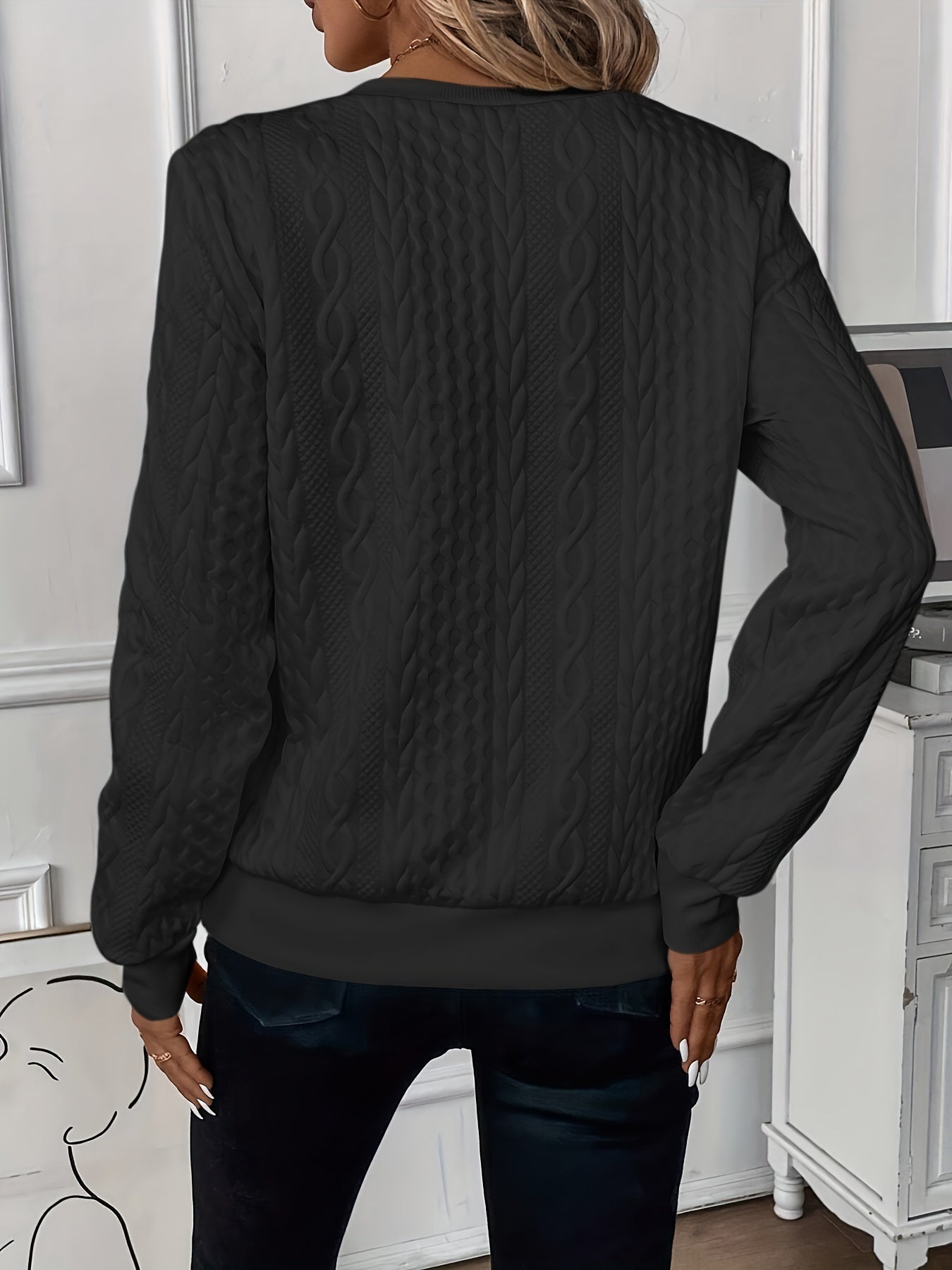 Isla | Women's Half-Zip Cable Knit Jumper