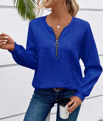 Isla | Women's Half-Zip Cable Knit Jumper, product image 20
