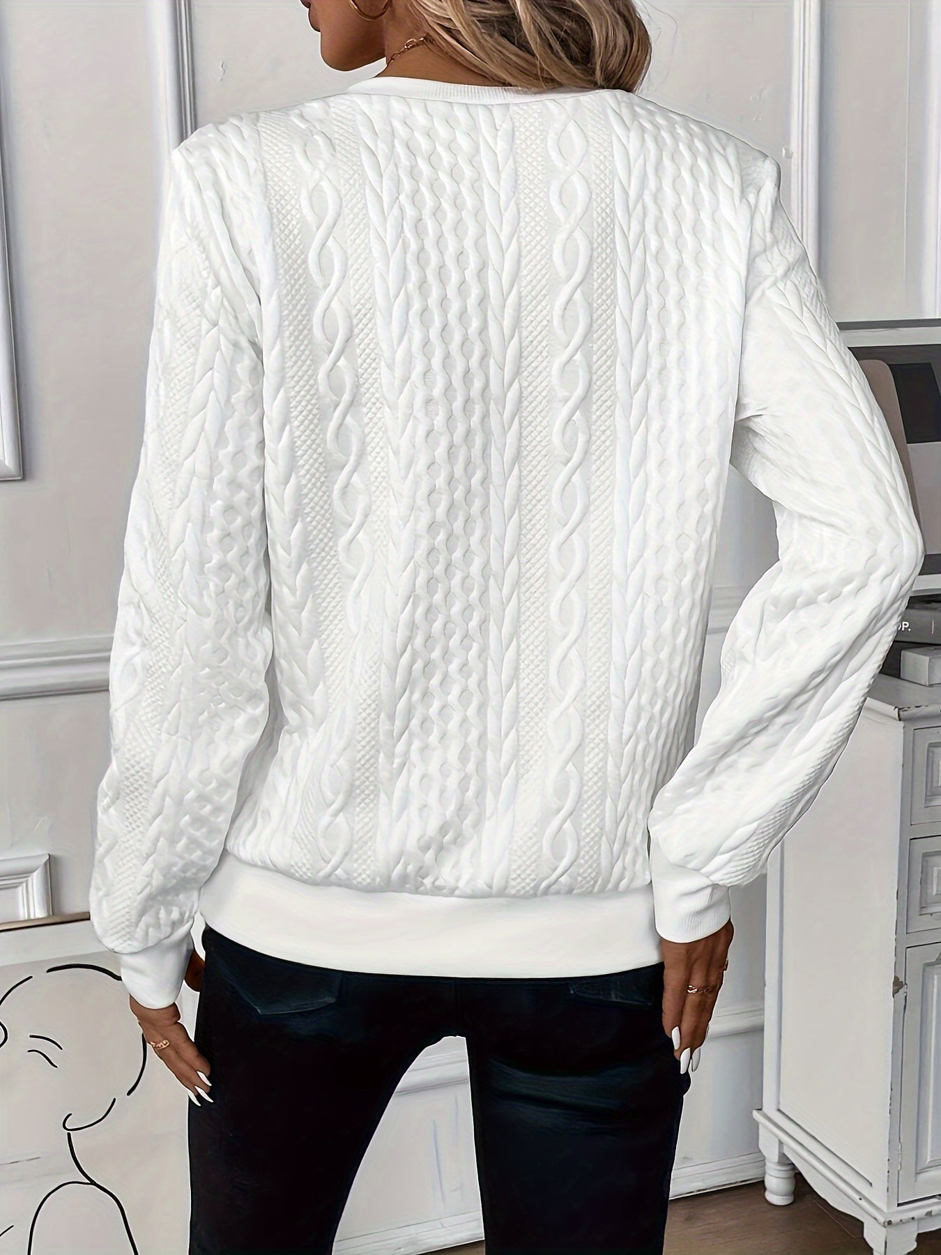 Isla | Women's Half-Zip Cable Knit Jumper