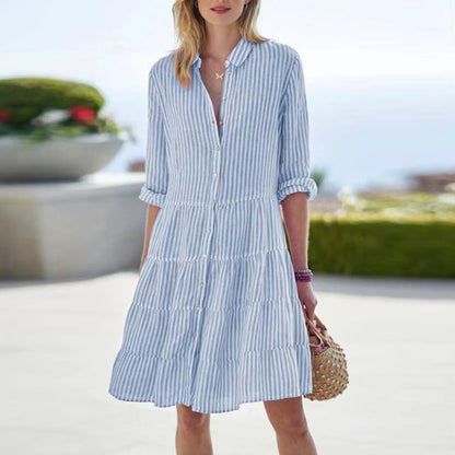 Shirt Dress | Women's Long-Sleeve Button-Up Casual, product image 4