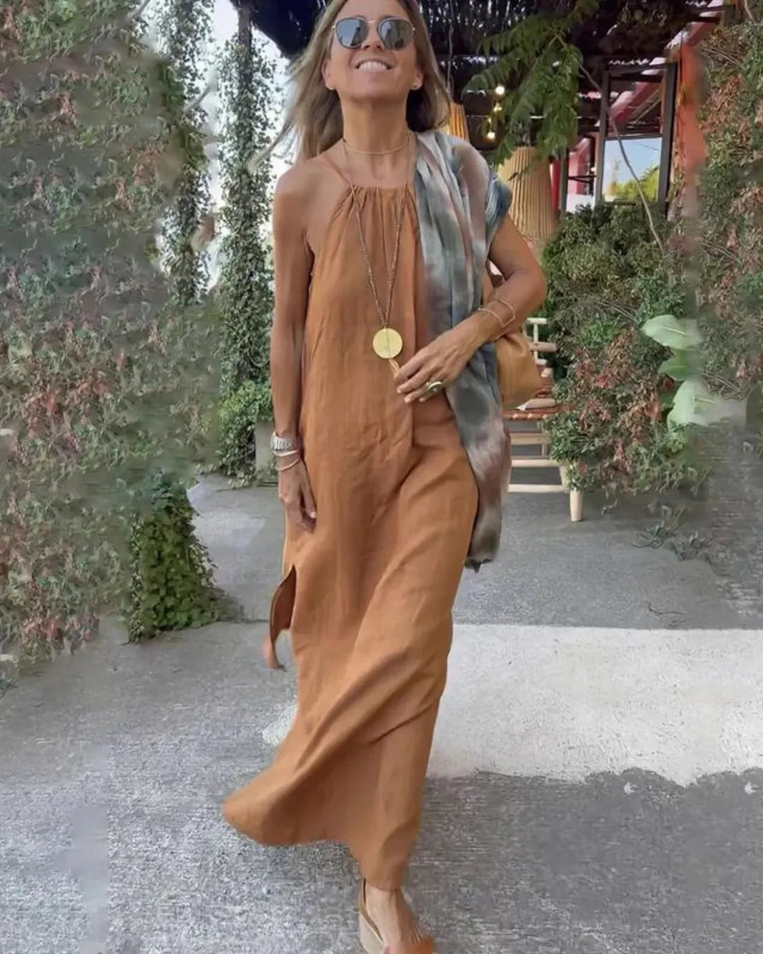 Halter Maxi Dress | Women's Sleeveless Casual, product image 3