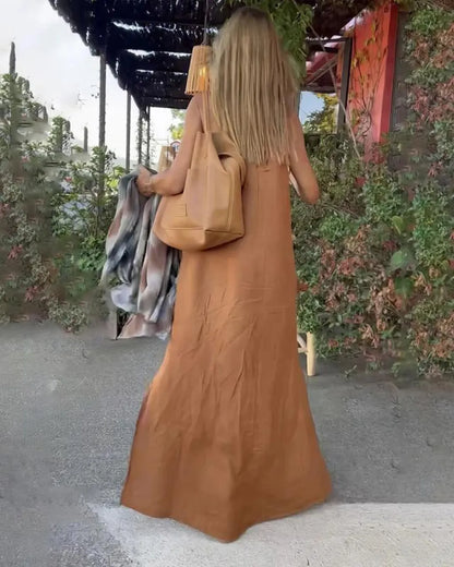 Halter Maxi Dress | Women's Sleeveless Casual, product image 4