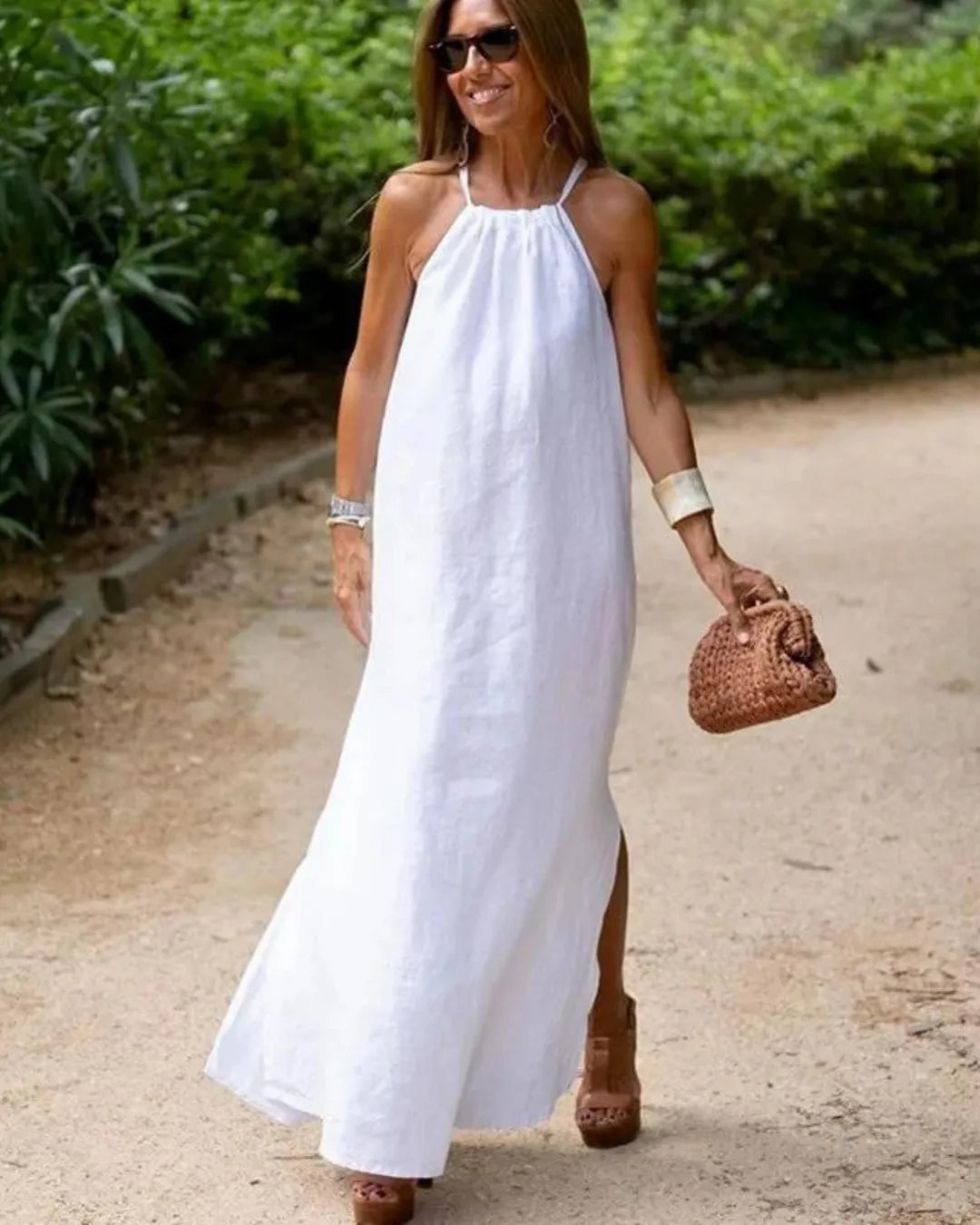 Halter Maxi Dress | Women's Sleeveless Casual, product image 5