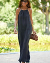 Halter Maxi Dress | Women's Sleeveless Casual, product image 1