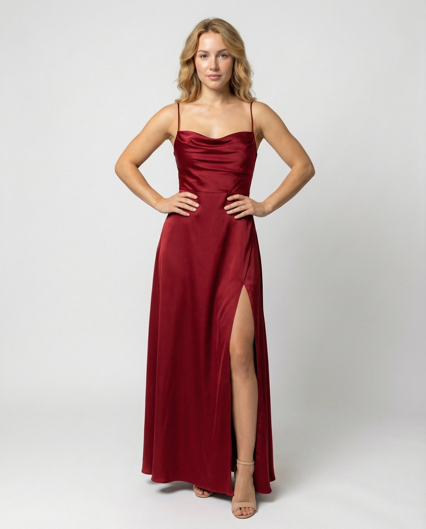 Elegant Women's Sleeveless Formal Evening Maxi Dress — product view 1