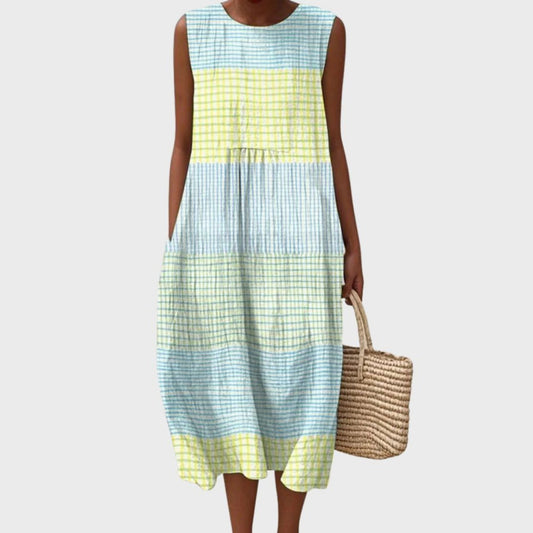Emma | Women's Sleeveless Tiered Midi Dress – product image 1