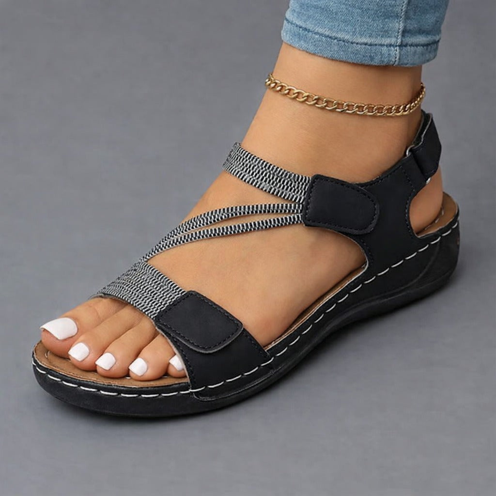 Easy Women's Slip-On Walking Wedge Sandals — product view 3