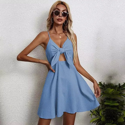 Mini Dress | Women's V-Neck — product view 6