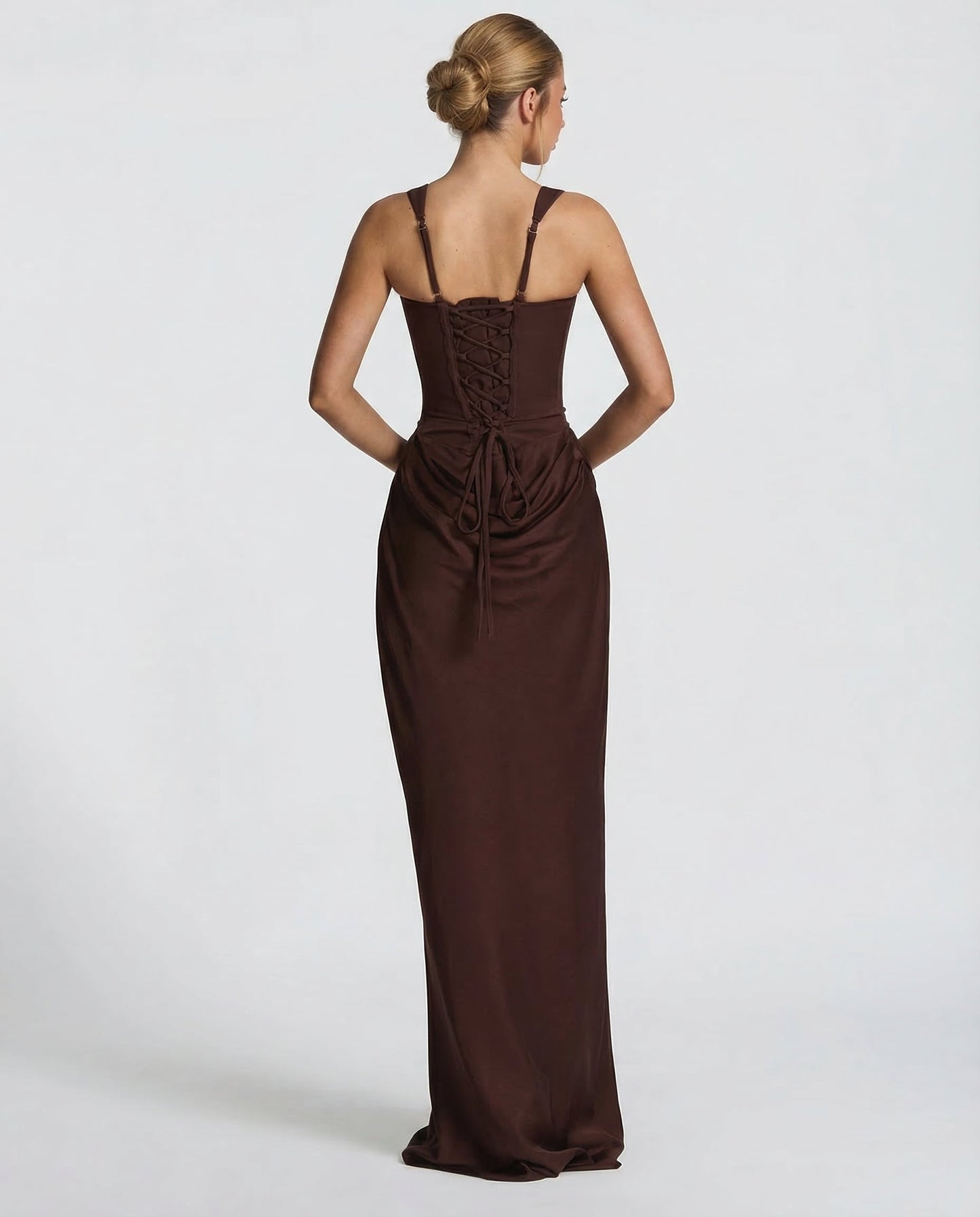Glamorous Fitted Formal Evening Maxi Dress — product view 10