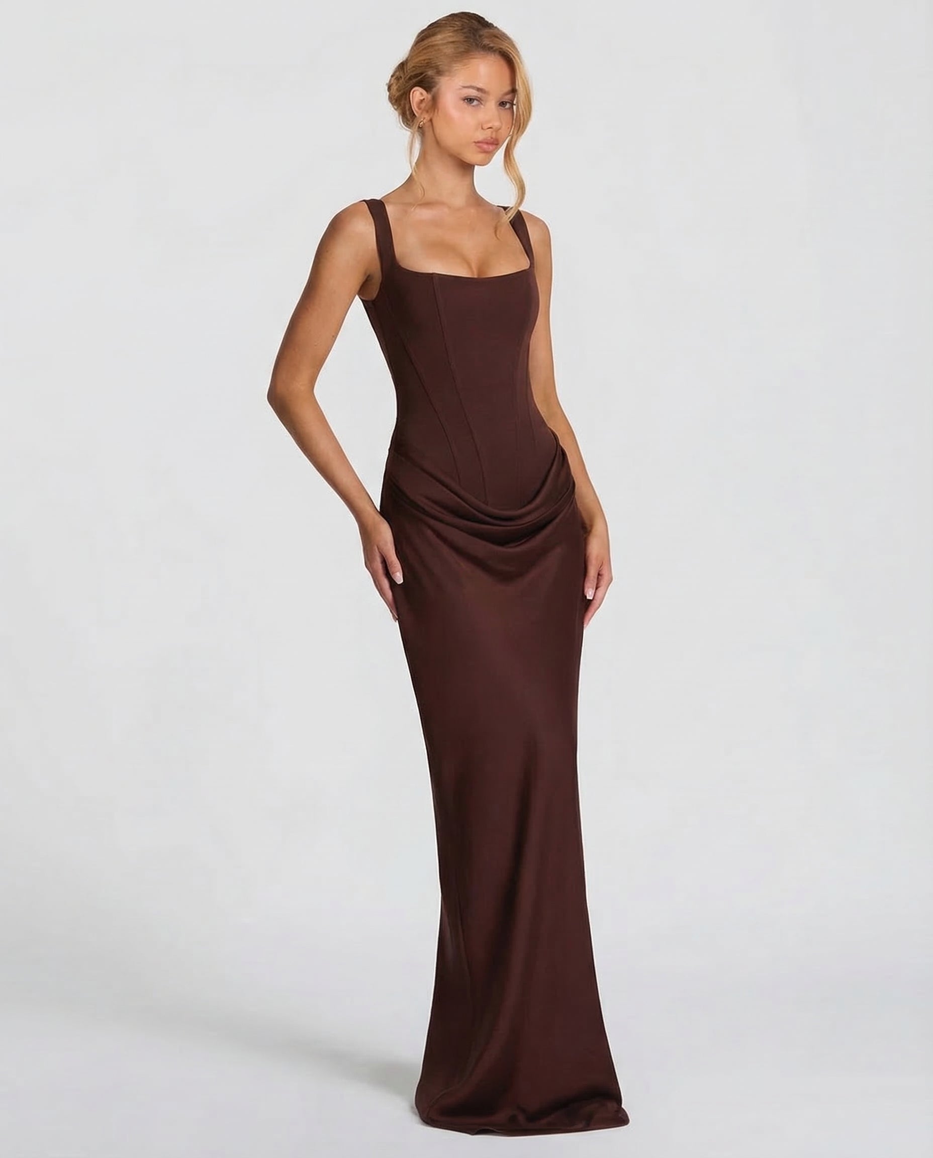 Glamorous Fitted Formal Evening Maxi Dress — product view 11