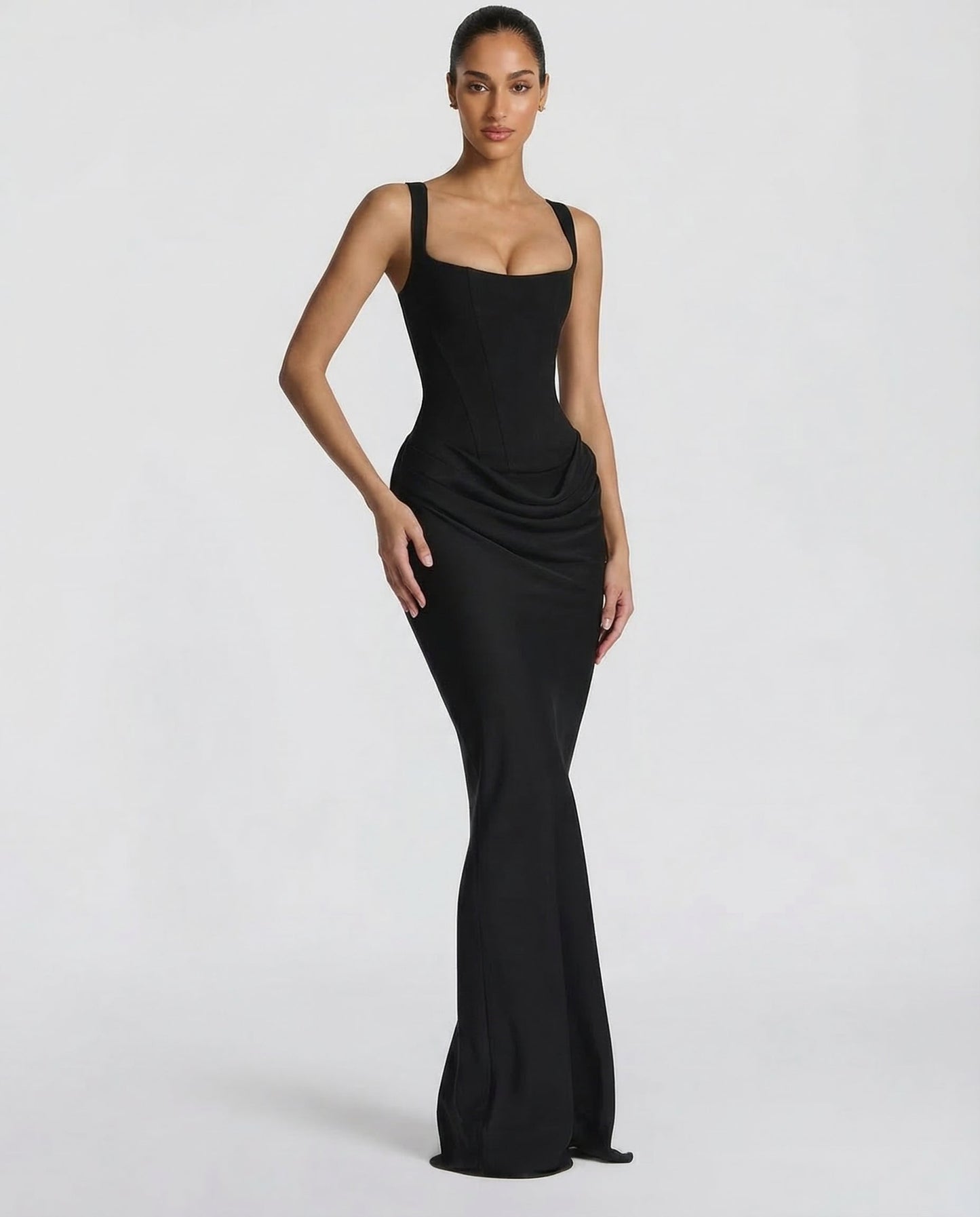 Glamorous Fitted Formal Evening Maxi Dress — product view 2
