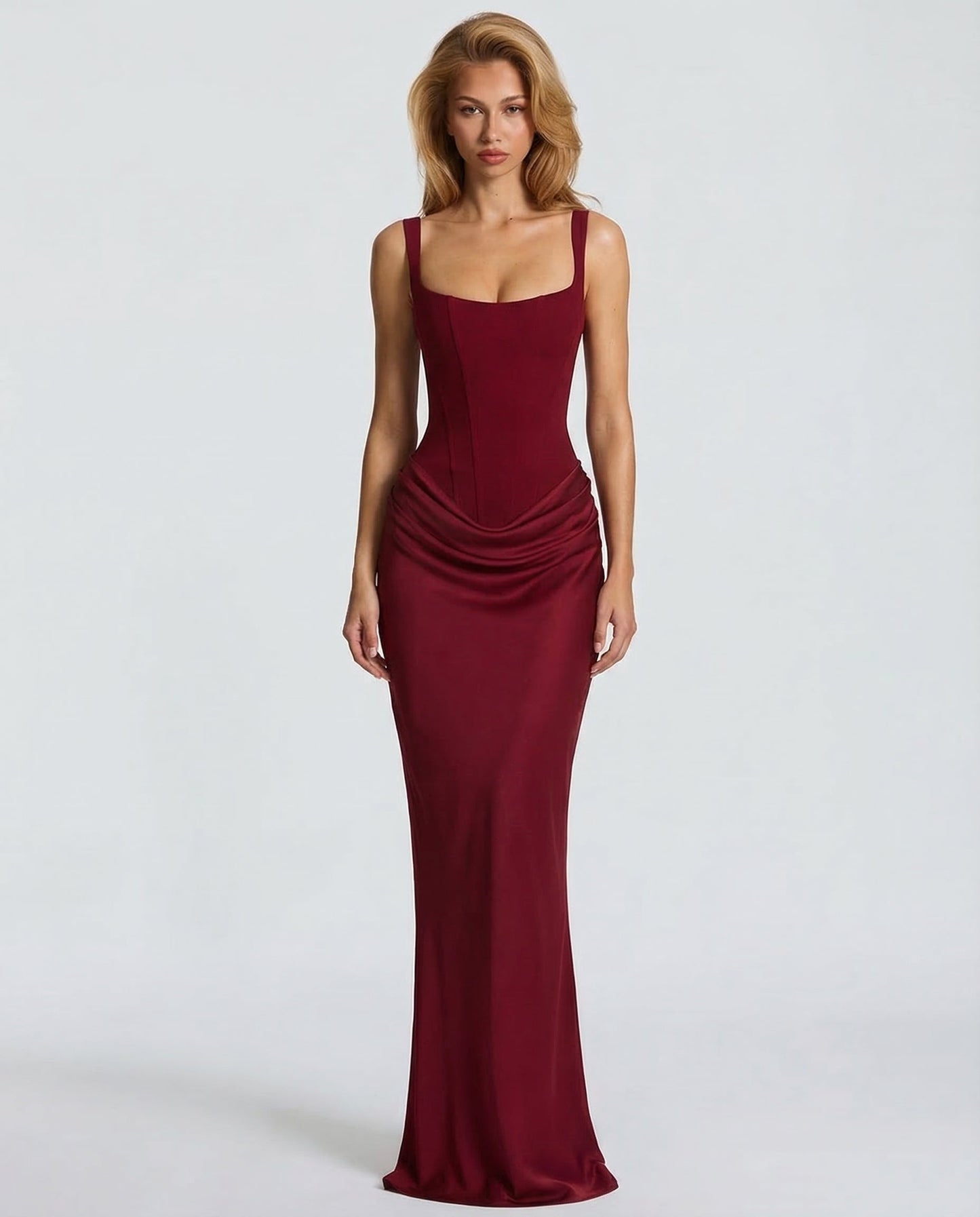 Glamorous Fitted Formal Evening Maxi Dress — product view 6