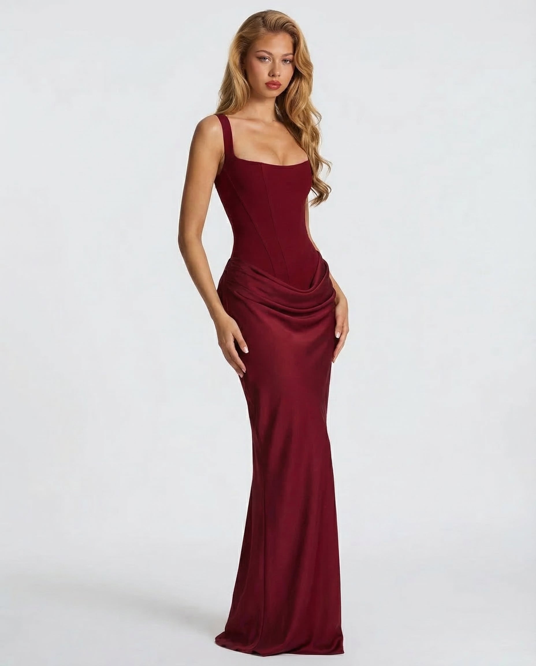 Glamorous Fitted Formal Evening Maxi Dress — product view 18