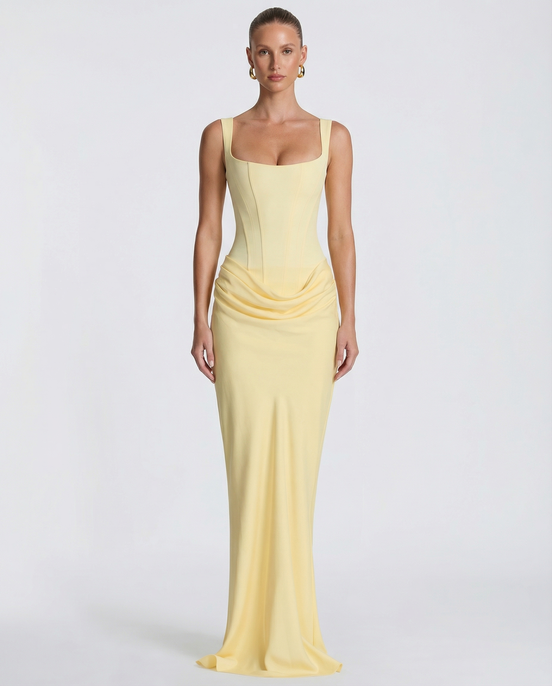 Glamorous Fitted Formal Evening Maxi Dress — product view 7