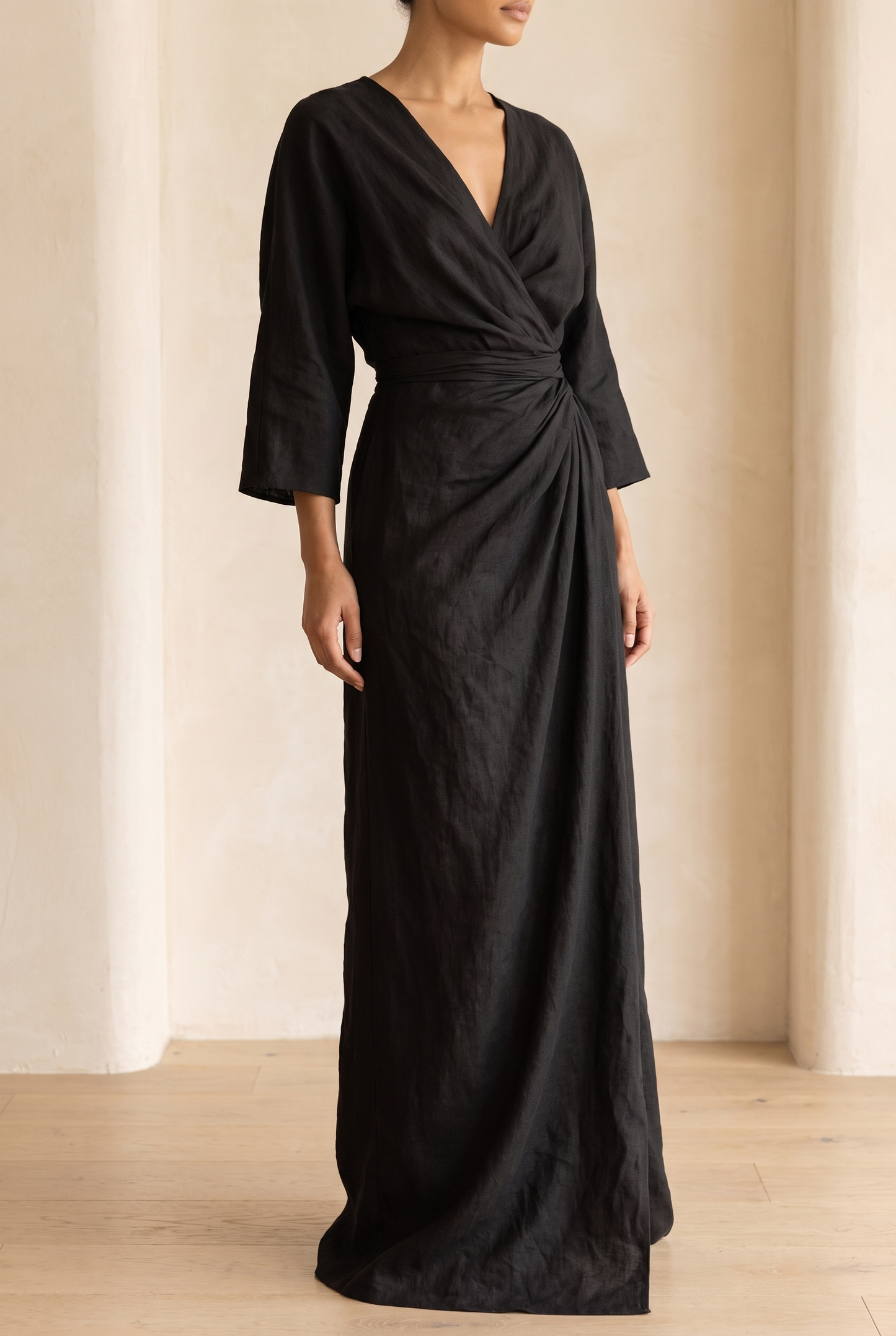 Breezy V-Neck Casual Summer Maxi Dress — product view 8