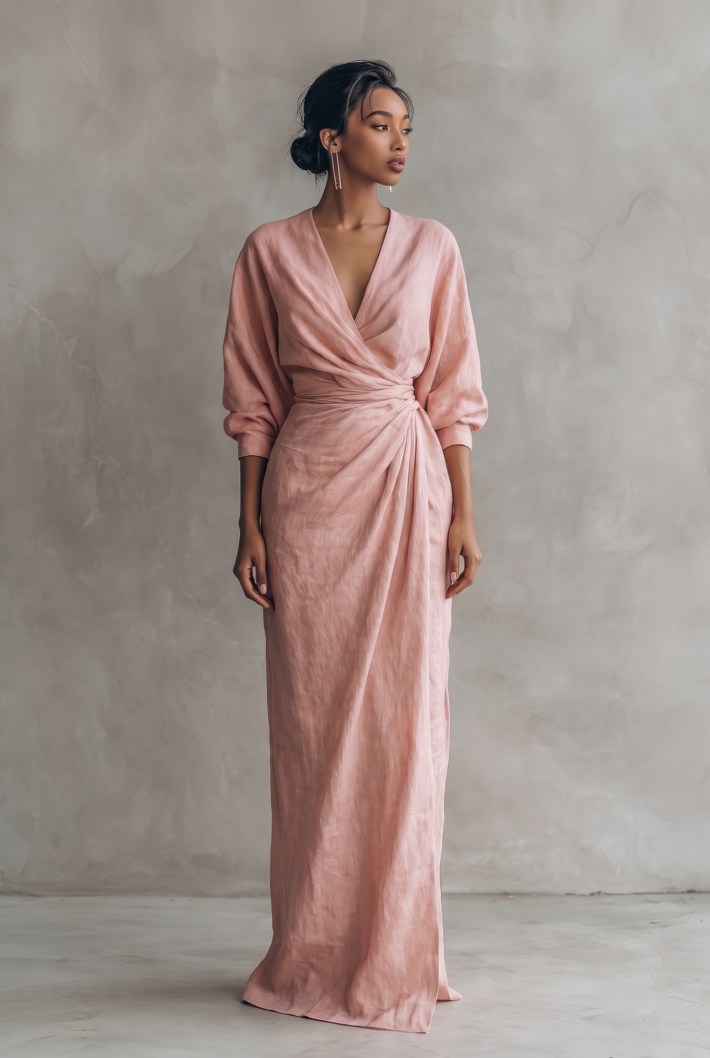 Breezy V-Neck Casual Summer Maxi Dress — product view 1