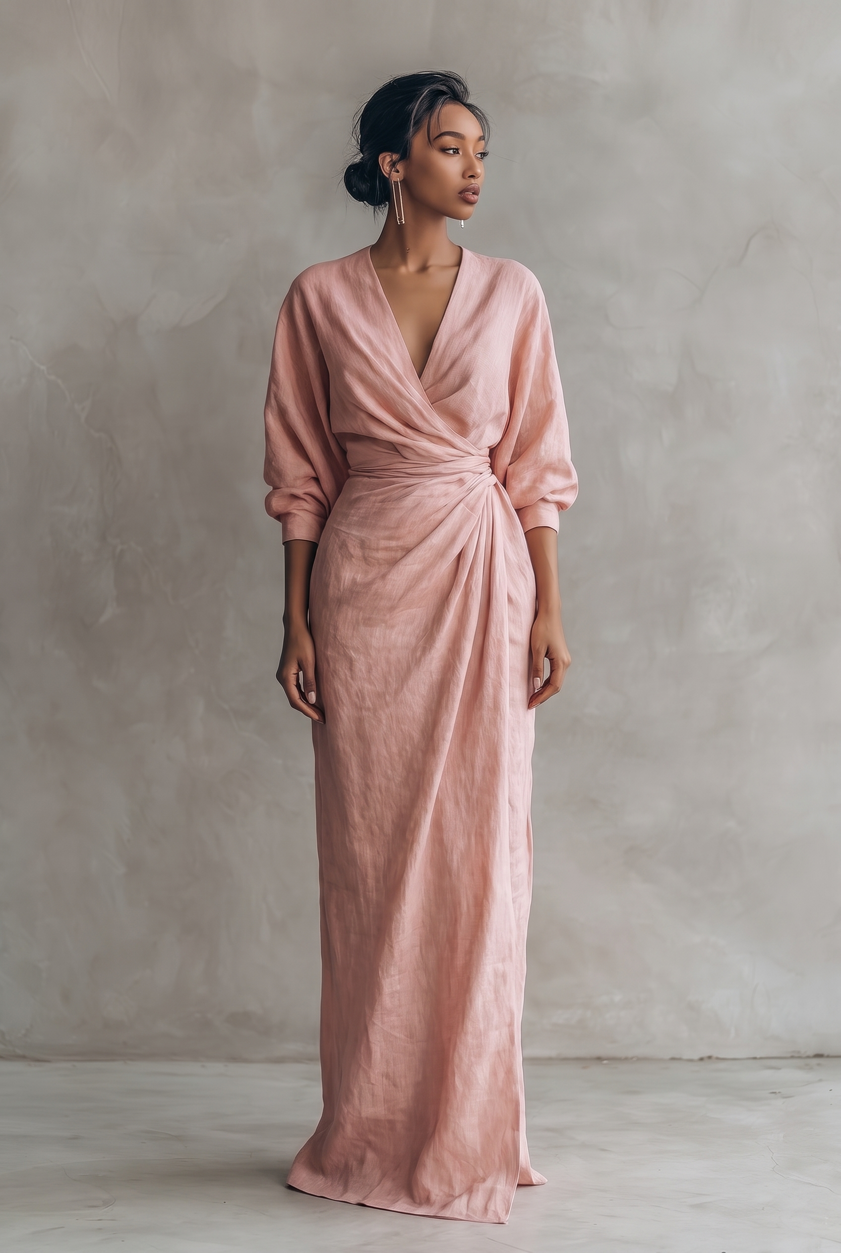 Breezy V-Neck Casual Summer Maxi Dress — product view 1