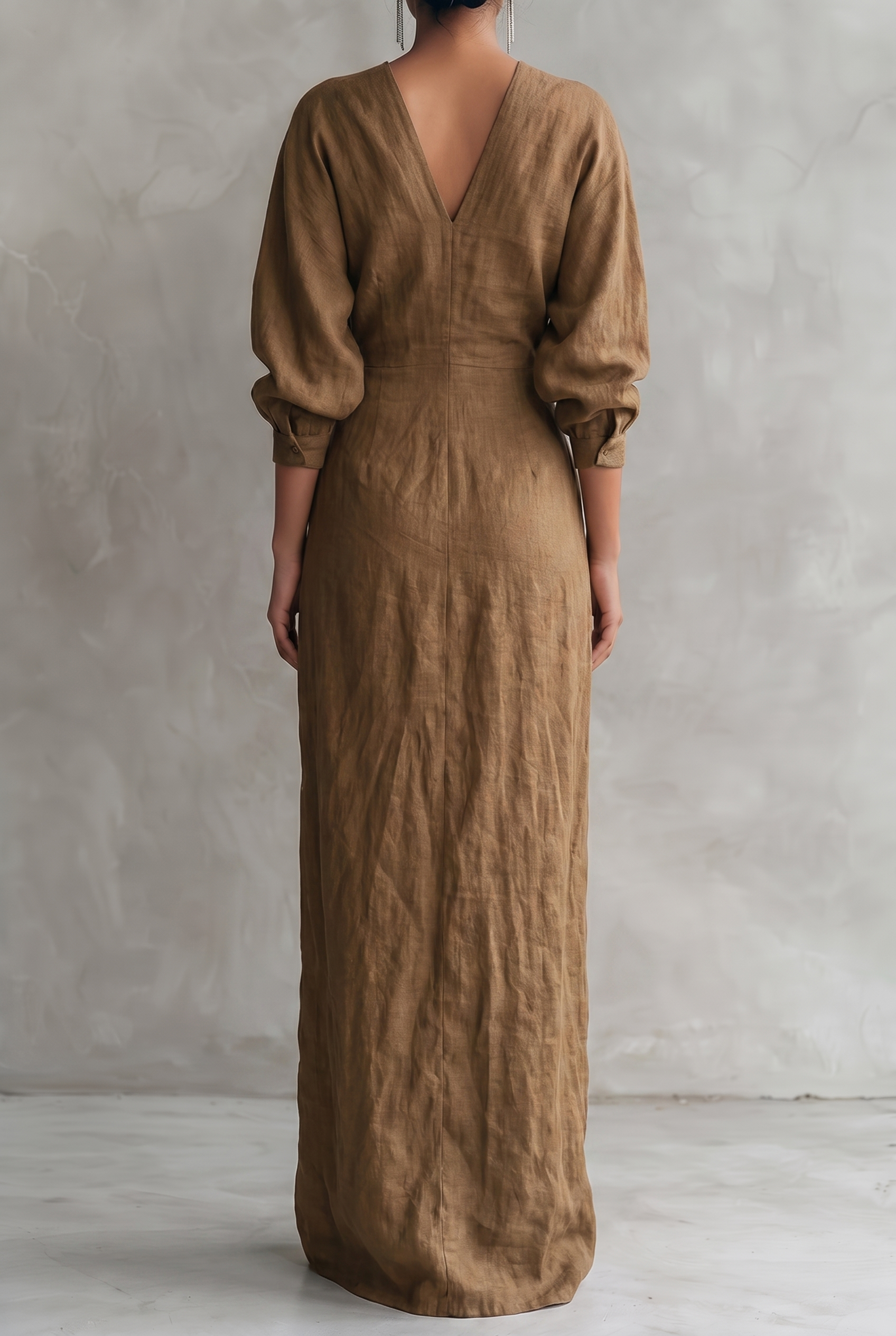 Breezy V-Neck Casual Summer Maxi Dress — product view 6