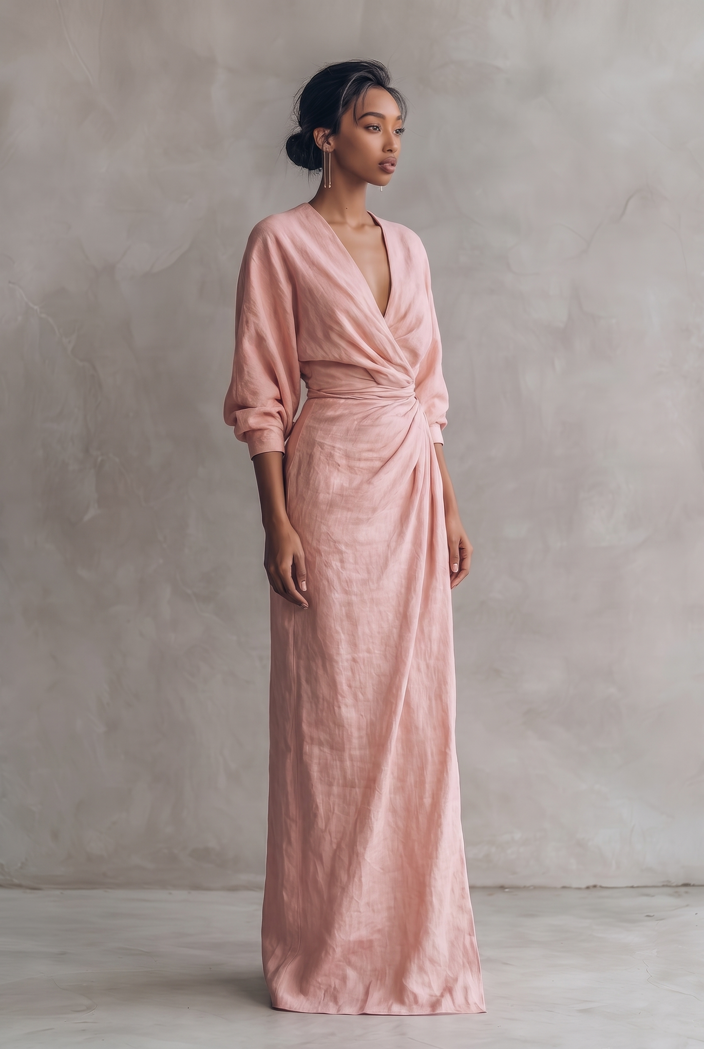 Breezy V-Neck Casual Summer Maxi Dress — product view 2
