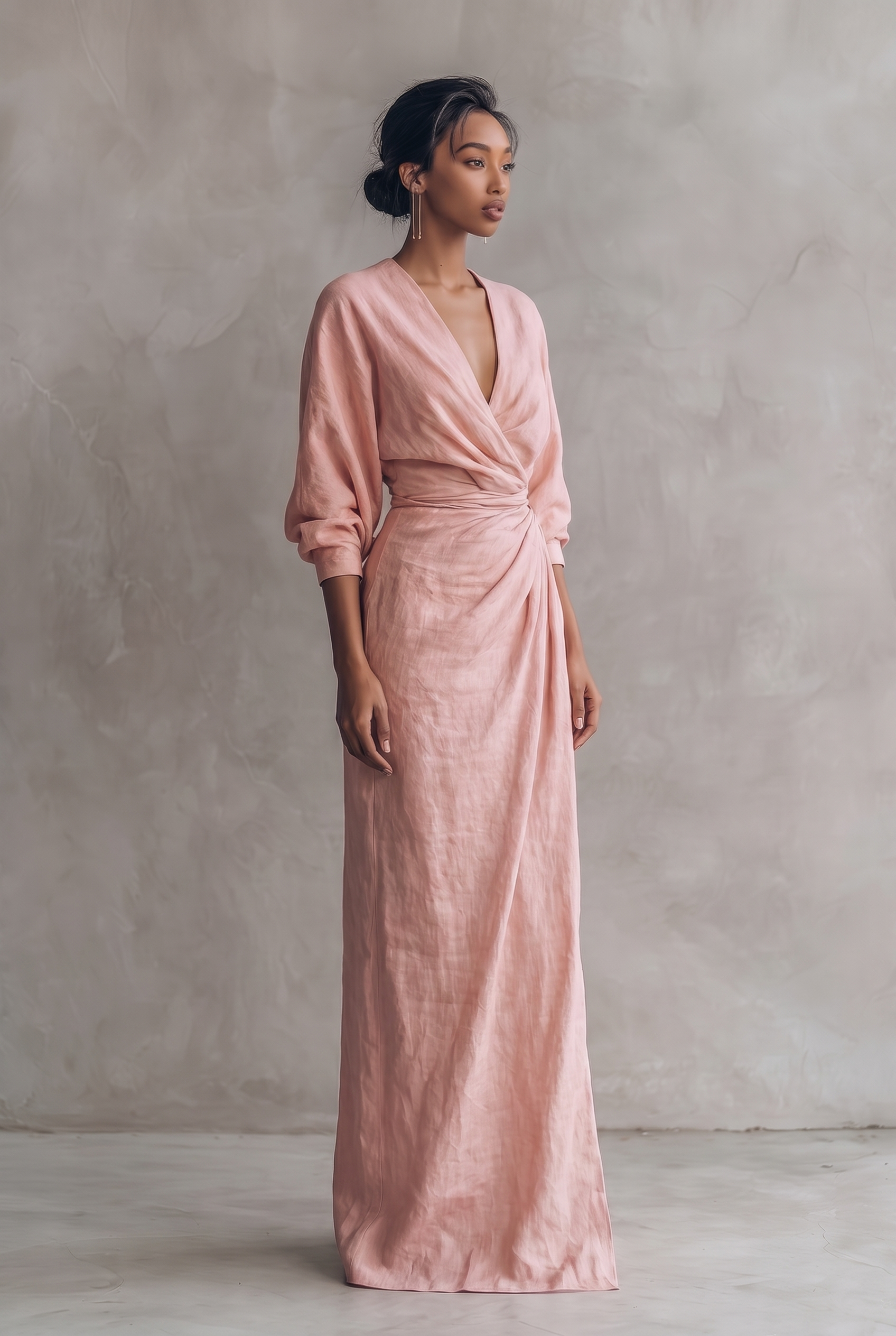 Breezy V-Neck Casual Summer Maxi Dress — product view 2