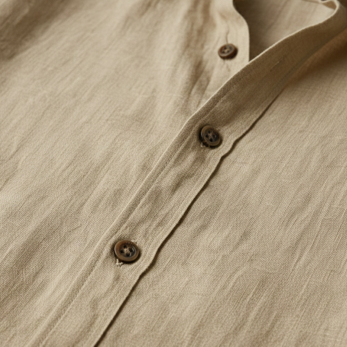 Classic Men's Long-Sleeve Summer Linen Shirt — product view 4