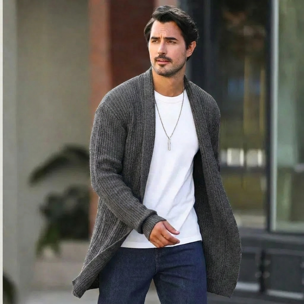 Reid | Men's Open Front Shawl Collar Cardigan