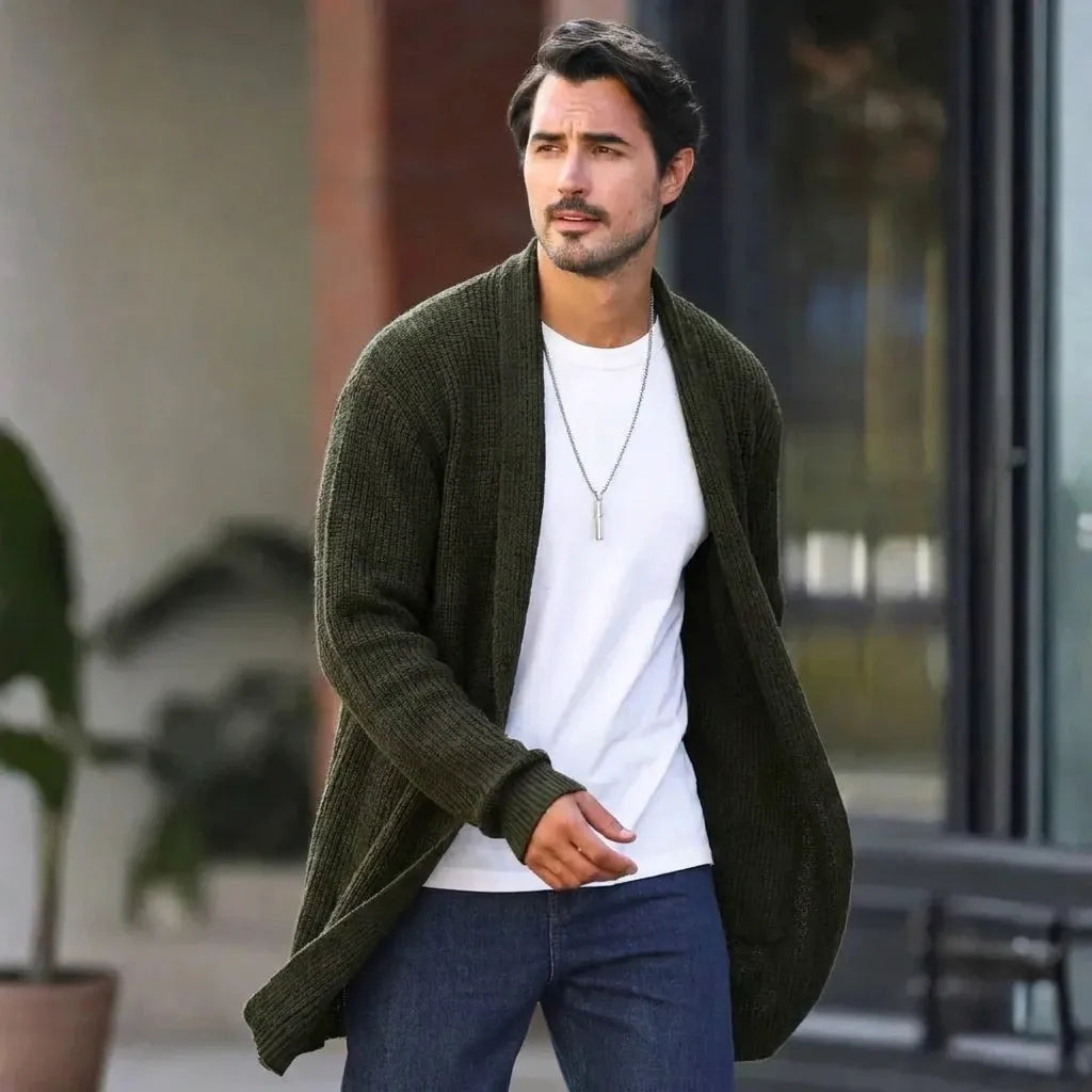 Reid | Men's Open Front Shawl Collar Cardigan, product image 4