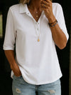 Harlow | Knit Polo V-Neck Top, product image 1