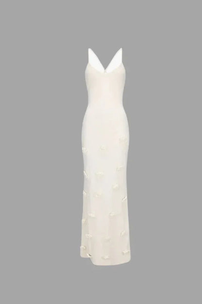 Elegant Floral Evening Formal Maxi Dress — product view 6