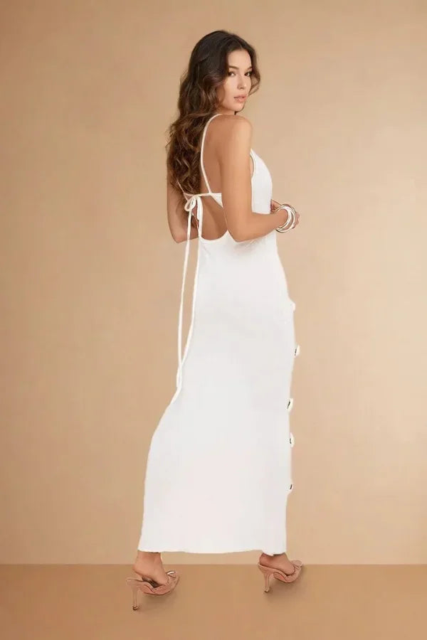 Elegant Floral Evening Formal Maxi Dress — product view 3