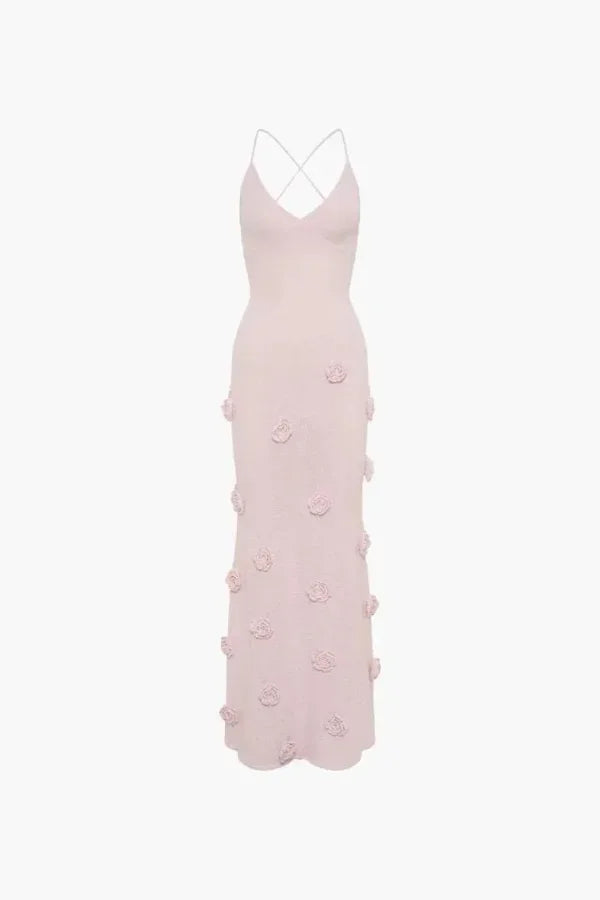 Elegant Floral Evening Formal Maxi Dress — product view 5
