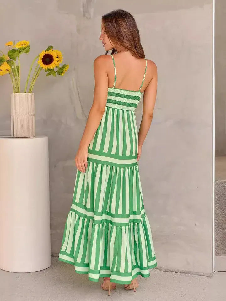 Maxi Dress | Women's Elegant Striped Style, product image 3