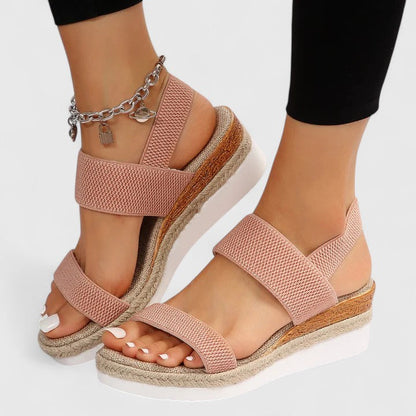 Effortless Orthopedic Elastic-Strap Wedge Sandals — product view 8