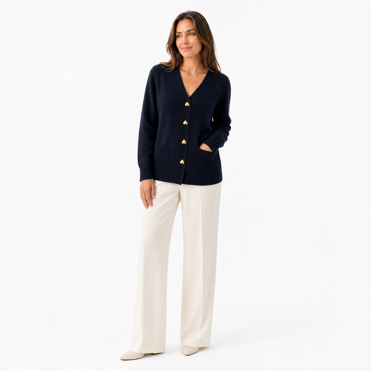 Women’s Long Cardigan | Timeless Elegance for Everyday Wear - Gallery A position 2