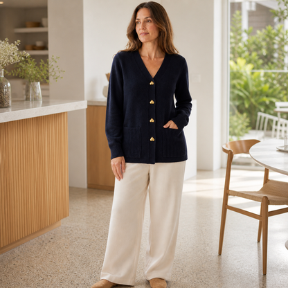Women’s Long Cardigan | Timeless Elegance for Everyday Wear - Gallery B position 2