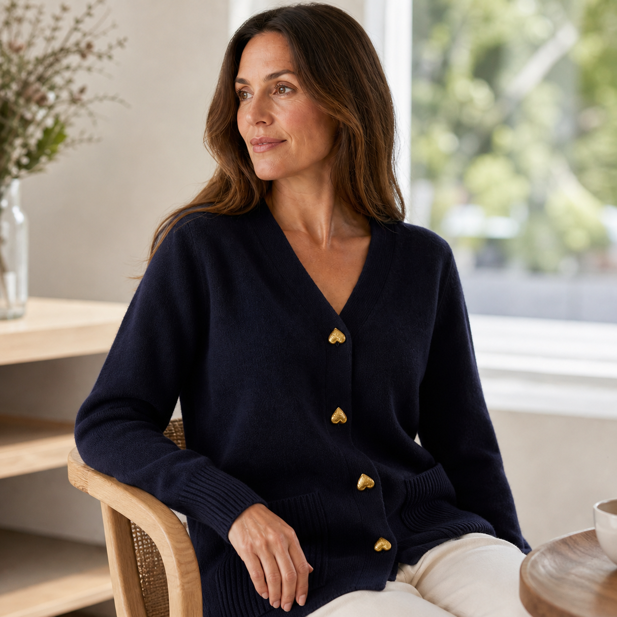 Women’s Long Cardigan | Timeless Elegance for Everyday Wear - Gallery B position 4