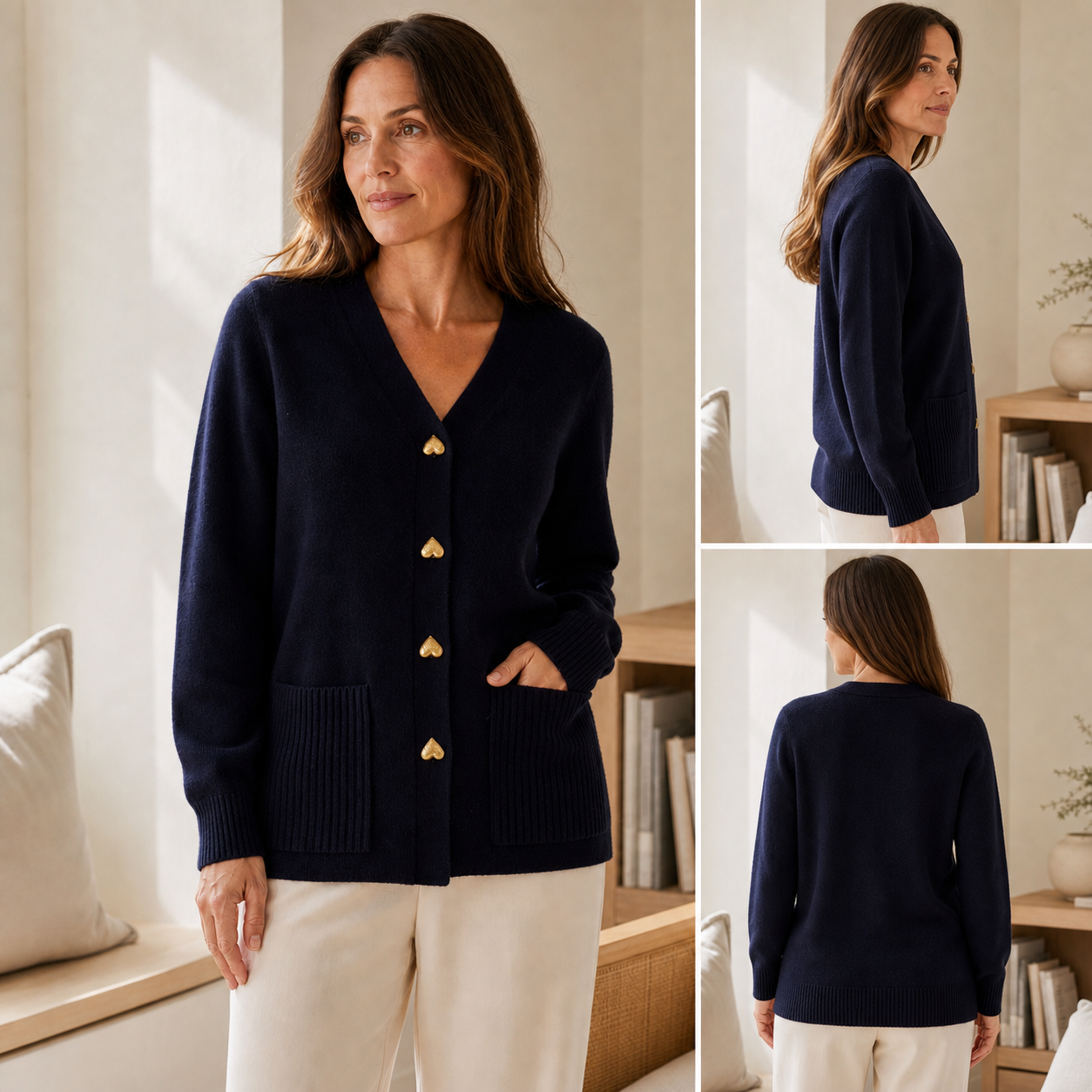 Women’s Long Cardigan | Timeless Elegance for Everyday Wear - Gallery B position 6