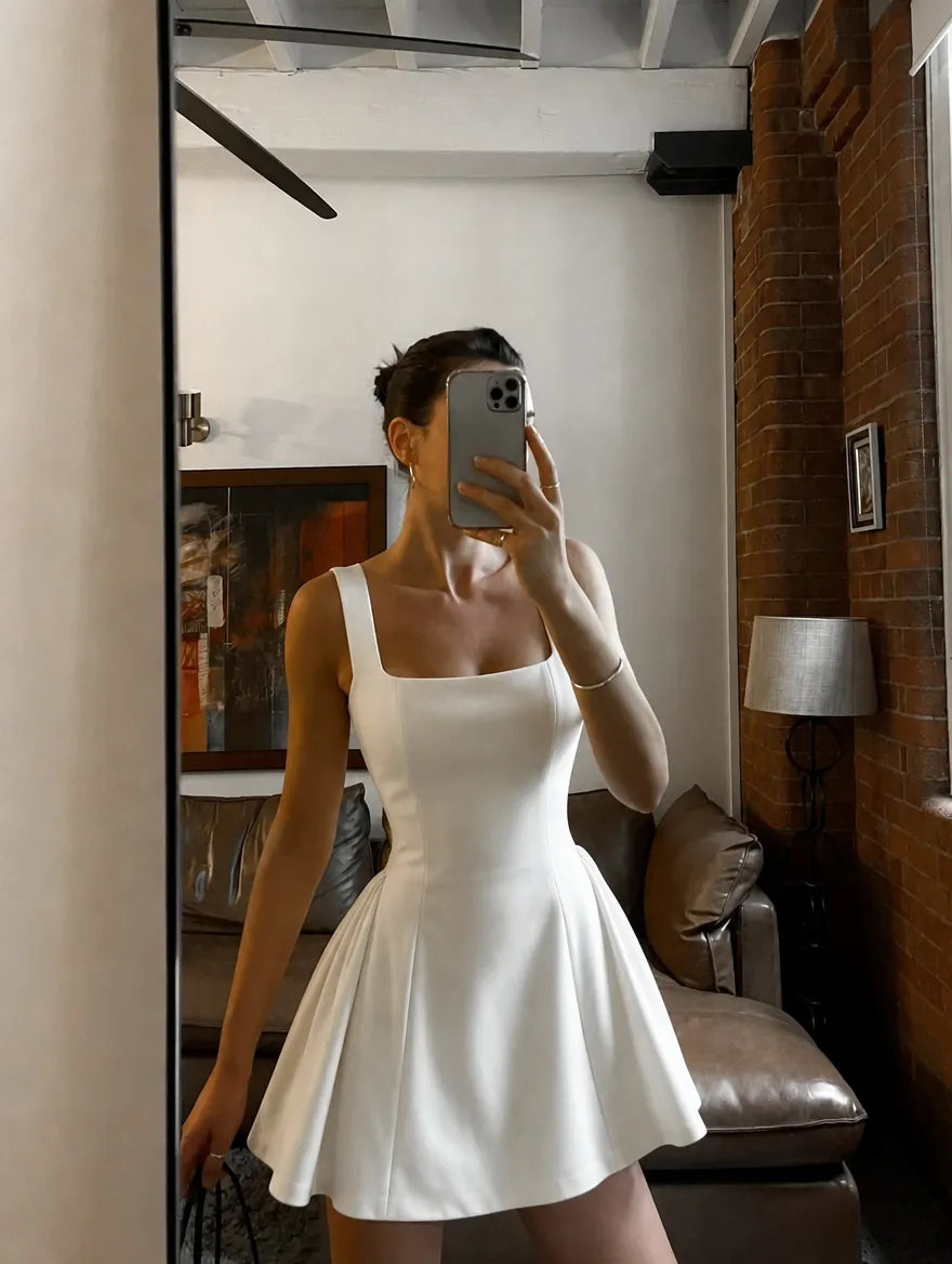 Graduation Dress | Women's Square-Neck Sleeveless, product image 6